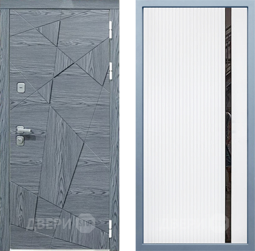 Входная металлическая Дверь Дива МД-97/3 МХ-46 Белый матовый в Апрелевке