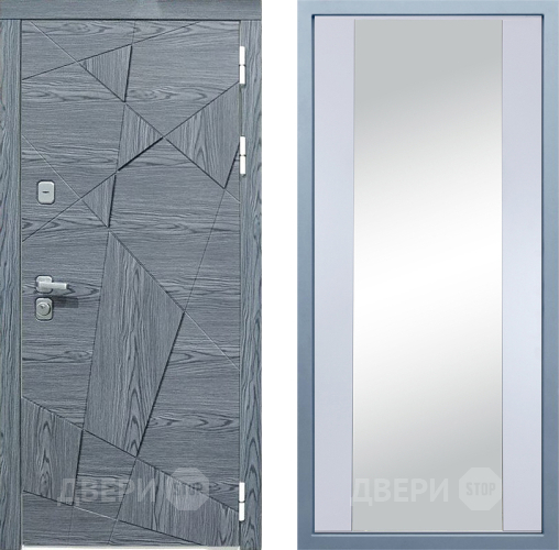 Входная металлическая Дверь Дива МД-97/3 Д-15 Зеркало Белый в Апрелевке