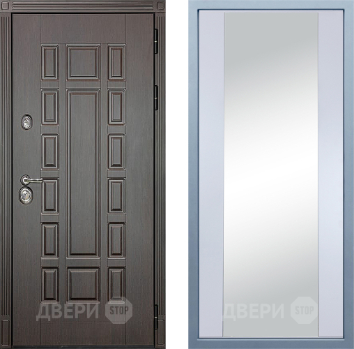Входная металлическая Дверь Дива МД-38 Д-15 Зеркало Белый в Апрелевке