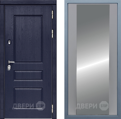 Входная металлическая Дверь Дива МД-45 Д-15 Зеркало Силк Маус в Апрелевке