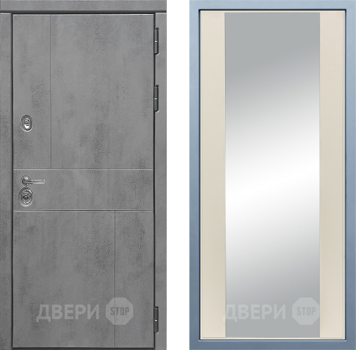 Входная металлическая Дверь Дива МД-48 Д-15 Зеркало Шампань в Апрелевке