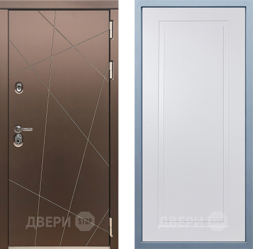 Входная металлическая Дверь Дива МД-50 Н-10 Белый в Апрелевке