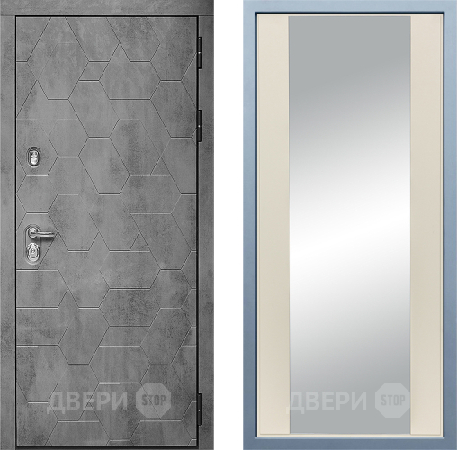 Входная металлическая Дверь Дива МД-51 Д-15 Зеркало Шампань в Апрелевке