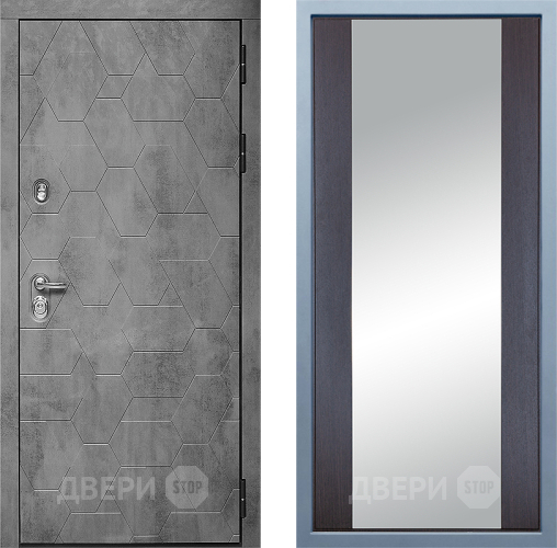 Входная металлическая Дверь Дива МД-51 Д-15 Зеркало Венге в Апрелевке