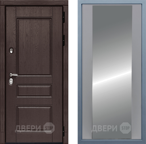 Входная металлическая Дверь Дива МД-90 Д-15 Зеркало Силк Маус в Апрелевке