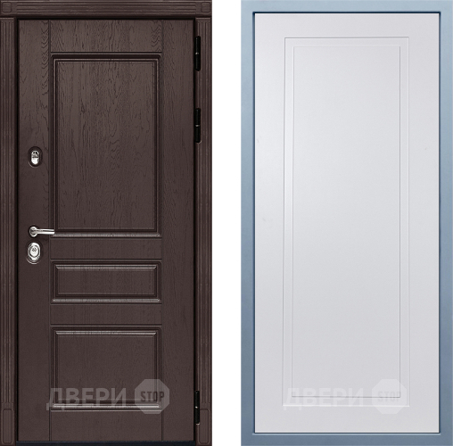 Входная металлическая Дверь Дива МД-90 Н-10 Белый в Апрелевке