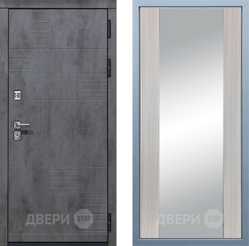 Входная металлическая Дверь Дива МД-35 Д-15 Зеркало Сандал белый в Апрелевке