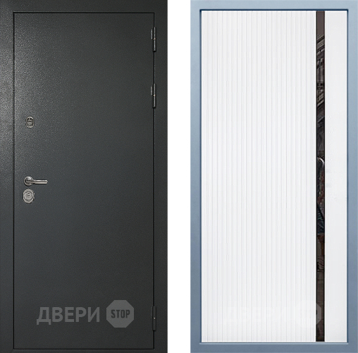 Входная металлическая Дверь Дива МД-40 Титан МХ-46 Белый матовый в Апрелевке