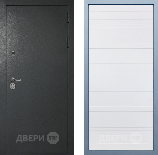 Входная металлическая Дверь Дива МД-40 Титан Д-5 Белый в Апрелевке