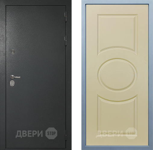Входная металлическая Дверь Дива МД-40 Титан Д-8 Шампань в Апрелевке