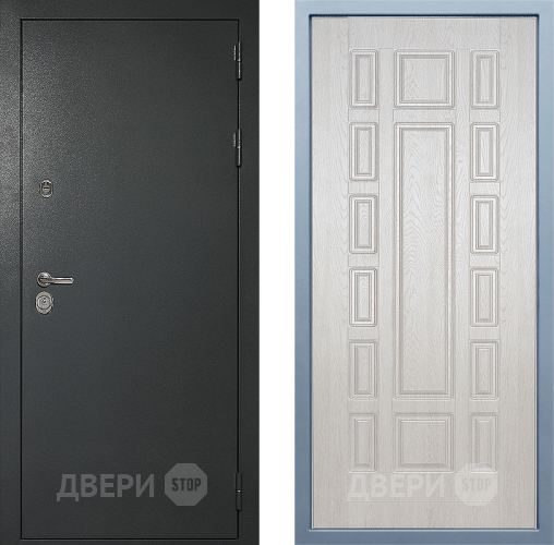 Входная металлическая Дверь Дива МД-40 Титан М-2 Дуб филадельфия крем в Апрелевке