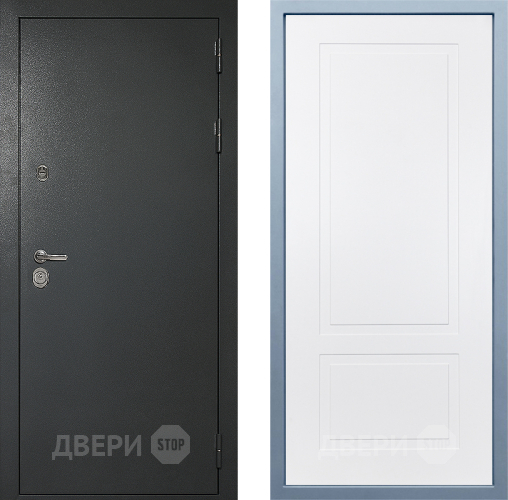 Входная металлическая Дверь Дива МД-40 Титан Н-7 Белый в Апрелевке