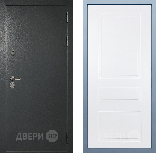 Входная металлическая Дверь Дива МД-40 Титан Н-13 Белый в Апрелевке