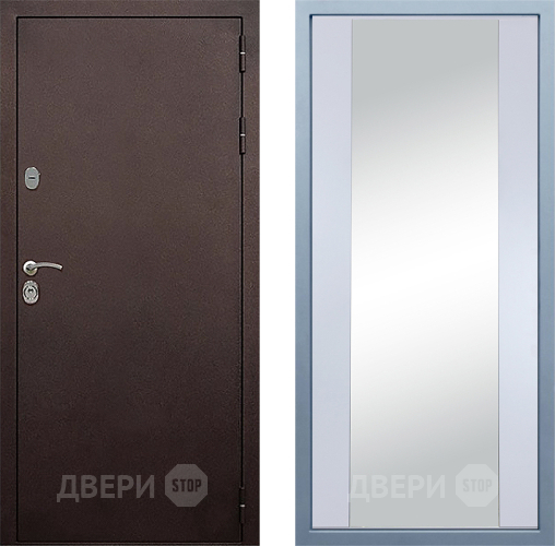 Дверь Дива МД-40 Медь Д-15 Зеркало Белый в Апрелевке