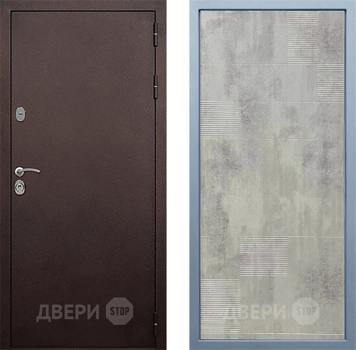 Входная металлическая Дверь Дива МД-40 Медь Д-4 Бетон темный в Апрелевке