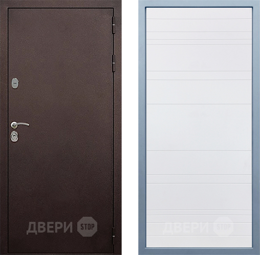 Входная металлическая Дверь Дива МД-40 Медь Д-5 Белый в Апрелевке