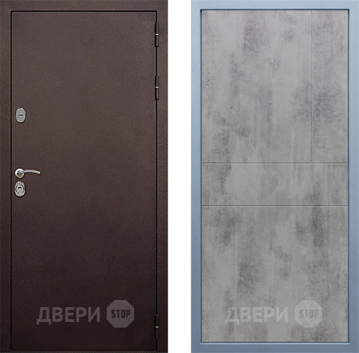 Входная металлическая Дверь Дива МД-40 Медь М-1 Бетон темный в Апрелевке