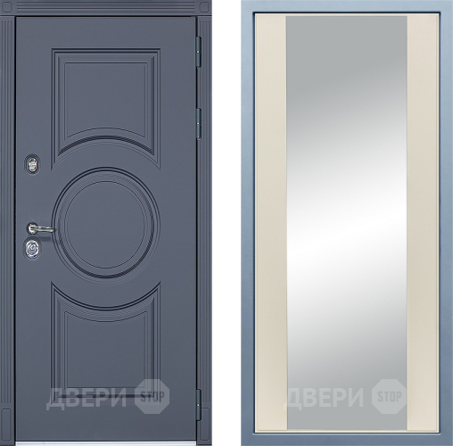 Входная металлическая Дверь Дива МХ-30 STR Д-15 Зеркало Шампань в Апрелевке