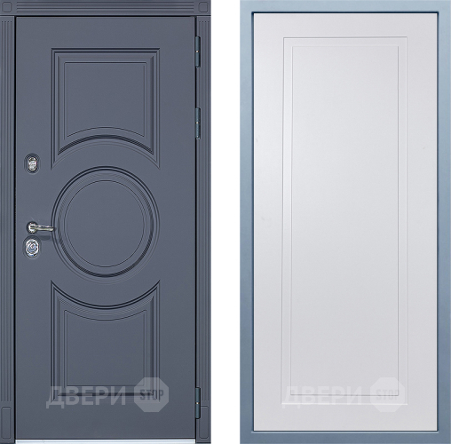 Входная металлическая Дверь Дива МХ-30 STR Н-10 Белый в Апрелевке