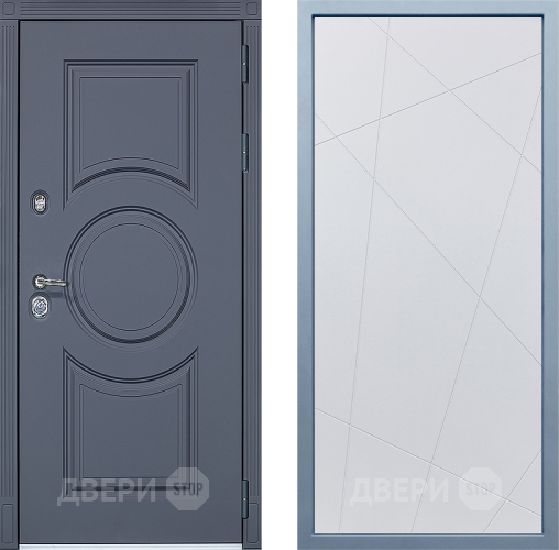 Входная металлическая Дверь Дива МХ-30 STR Д-11 Белый в Апрелевке
