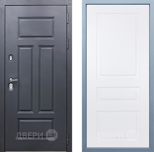 Входная металлическая Дверь Дива МХ-29 STR Н-13 Белый в Апрелевке