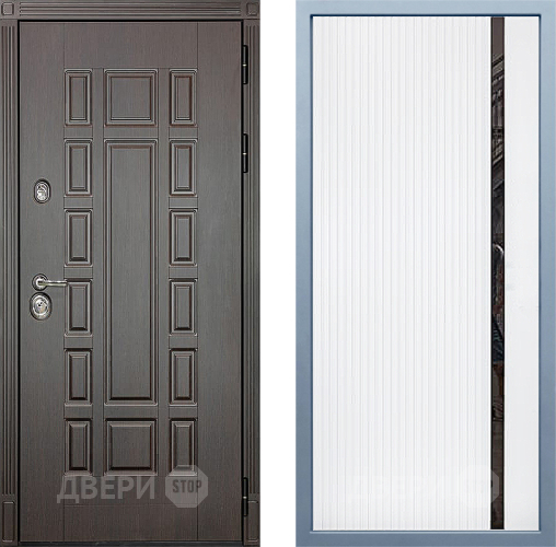 Входная металлическая Дверь Дива МХ-53 STR МХ-46 Белый матовый в Апрелевке
