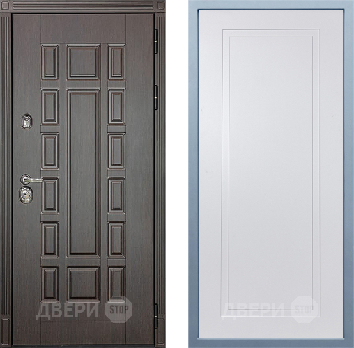 Входная металлическая Дверь Дива МХ-53 STR Н-10 Белый в Апрелевке