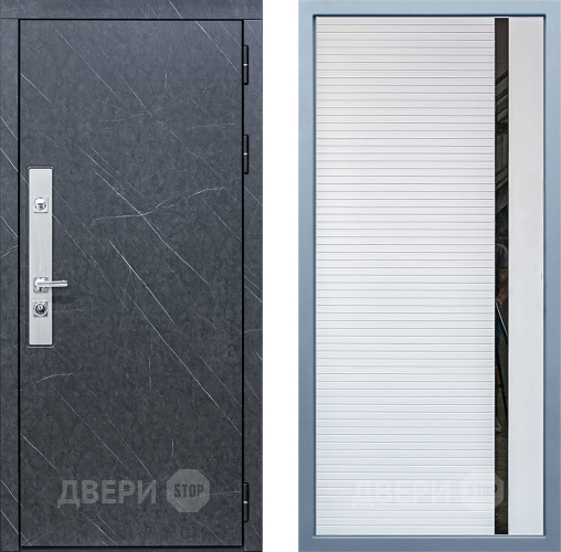 Входная металлическая Дверь Дива МХ-26 STR МХ-45 Белый матовый в Апрелевке