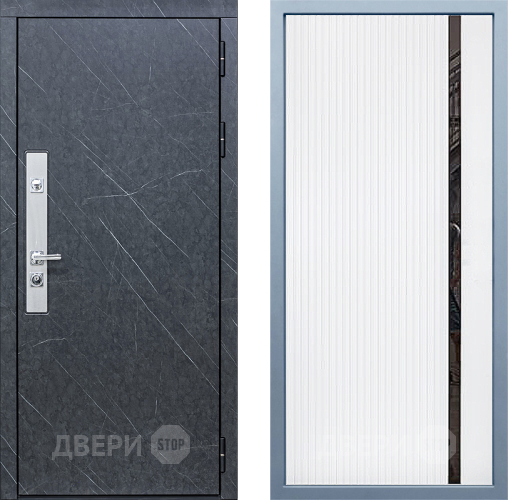 Входная металлическая Дверь Дива МХ-26 STR МХ-46 Белый матовый в Апрелевке