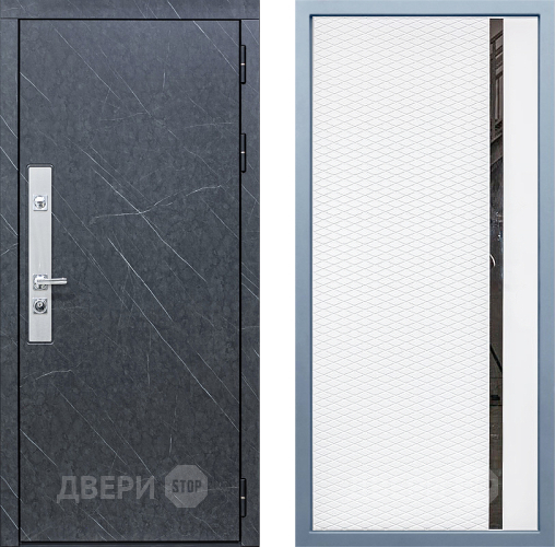 Входная металлическая Дверь Дива МХ-26 STR МХ-47 Белый матовый в Апрелевке