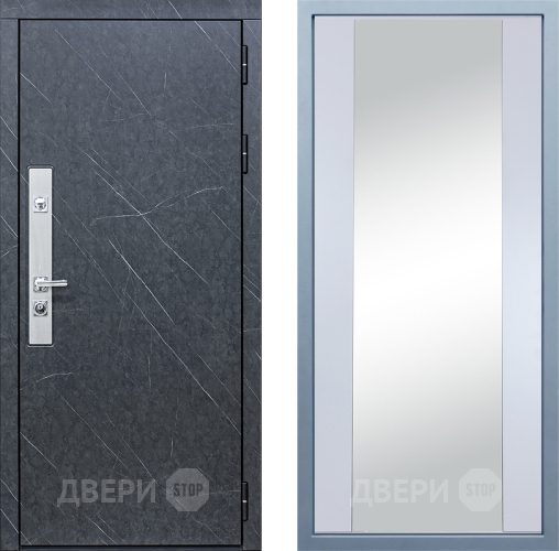 Входная металлическая Дверь Дива МХ-26 STR Д-15 Зеркало Белый в Апрелевке