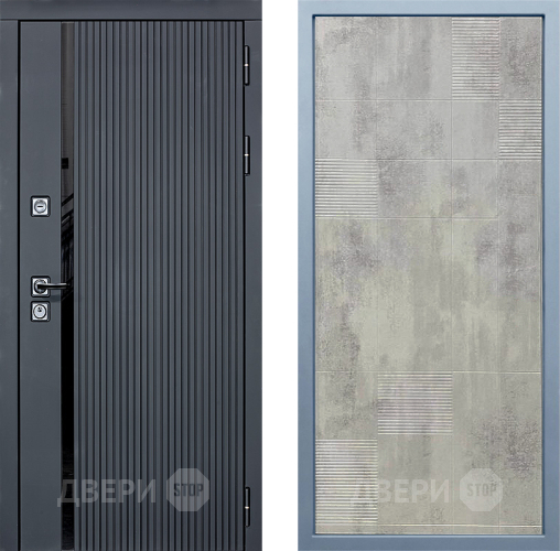 Входная металлическая Дверь Дива МХ-46 STR Д-4 Бетон темный в Апрелевке