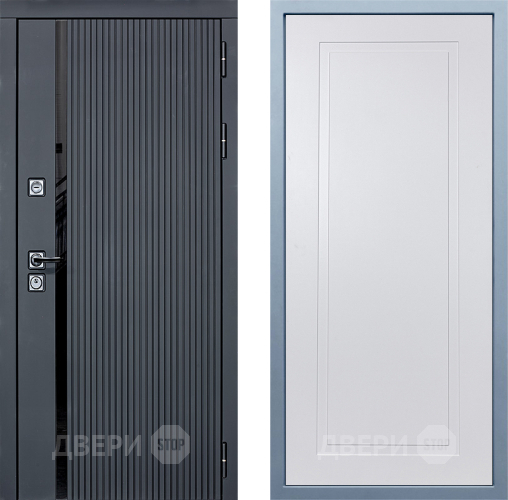 Входная металлическая Дверь Дива МХ-46 STR Н-10 Белый в Апрелевке
