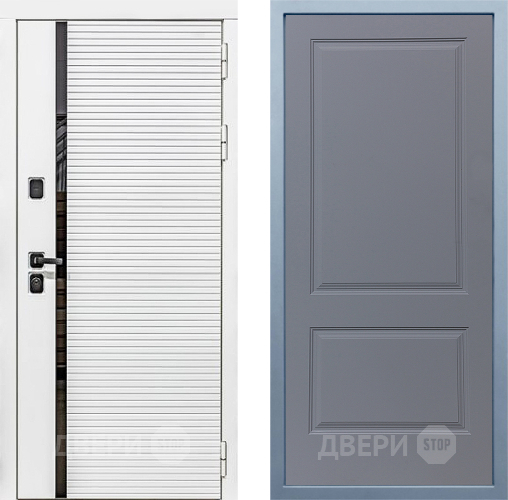 Входная металлическая Дверь Дива МХ-45 Белая STR Д-7 Силк Маус в Апрелевке