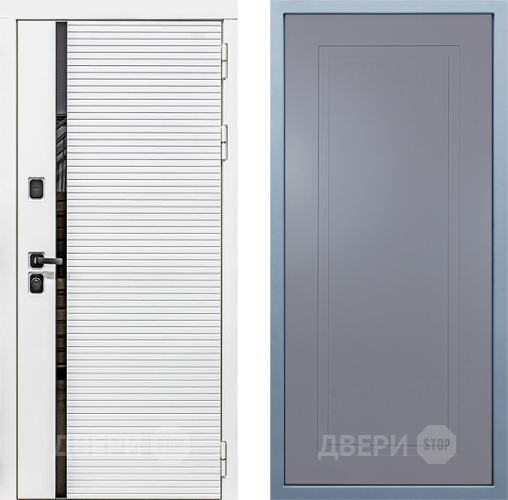 Входная металлическая Дверь Дива МХ-45 Белая STR Н-10 Силк Маус в Апрелевке