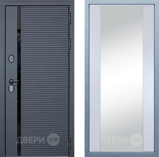 Входная металлическая Дверь Дива МХ-45 STR Д-15 Зеркало Белый в Апрелевке