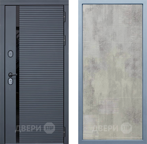 Входная металлическая Дверь Дива МХ-45 STR Д-4 Бетон темный в Апрелевке
