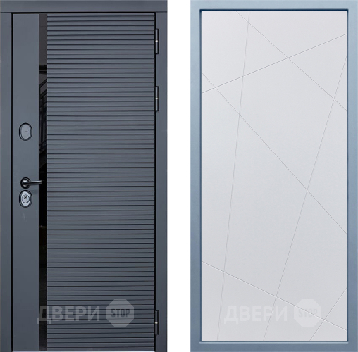 Входная металлическая Дверь Дива МХ-45 STR Д-11 Белый в Апрелевке