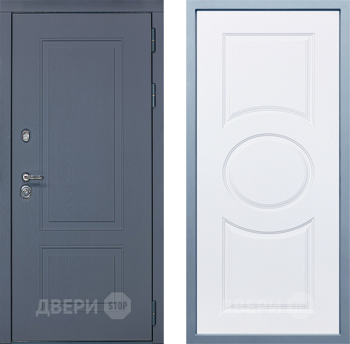 Входная металлическая Дверь Дива МХ-38 STR Д-8 Белый в Апрелевке
