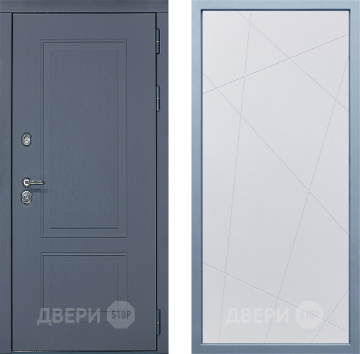 Входная металлическая Дверь Дива МХ-38 STR Д-11 Белый в Апрелевке