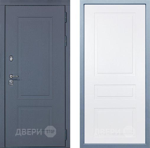 Входная металлическая Дверь Дива МХ-38 STR Н-13 Белый в Апрелевке