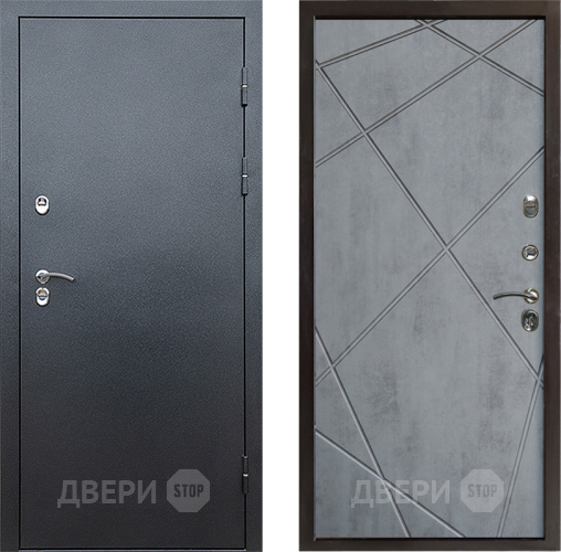 Входная металлическая Дверь Престиж TERMO с терморазрывом Снегирь Серебро Лучи Бетон темный в Апрелевке