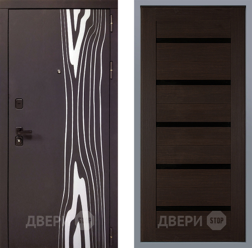 Дверь Заводские двери Леванте СБ-1 орех тисненый в Апрелевке