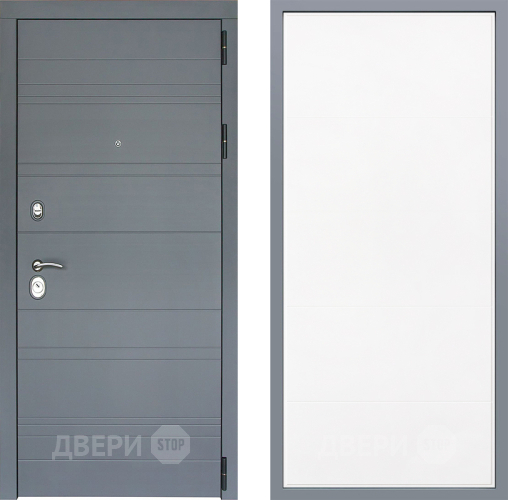 Дверь Заводские двери Лира Софт графит Тривия Белый софт в Апрелевке