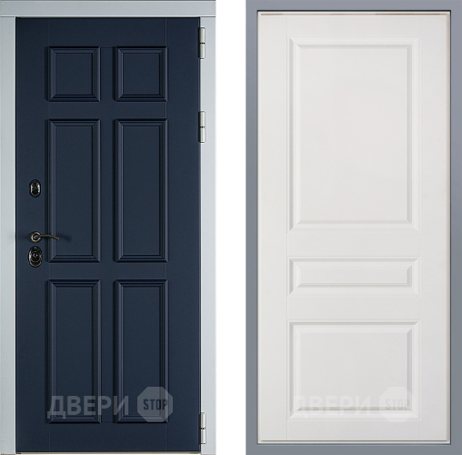 Дверь Заводские двери Стокгольм Стокгольм Белый софт в Апрелевке