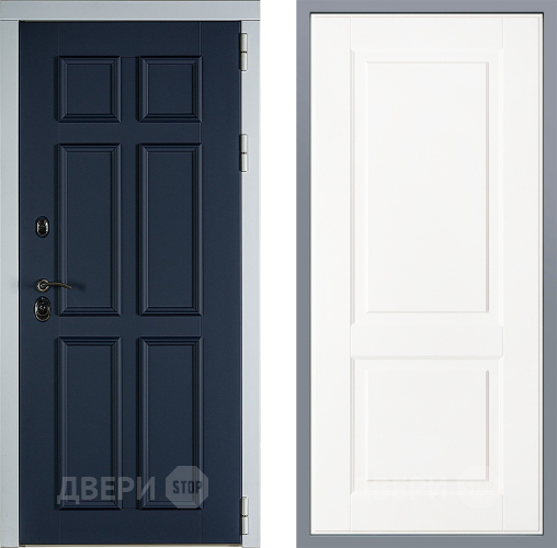 Дверь Заводские двери Стокгольм Доррен Белый софт в Апрелевке