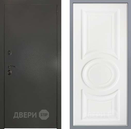 Дверь Заводские двери Эталон 3к антик серебро Неаполь Лофт белый в Апрелевке