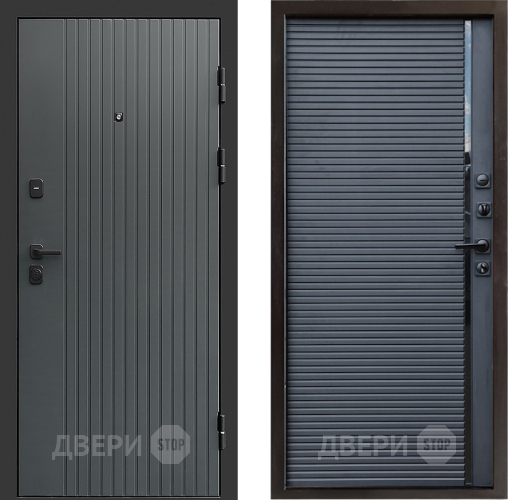 Входная металлическая Дверь Престиж Tvist Grey Porte Черный кварц в Апрелевке