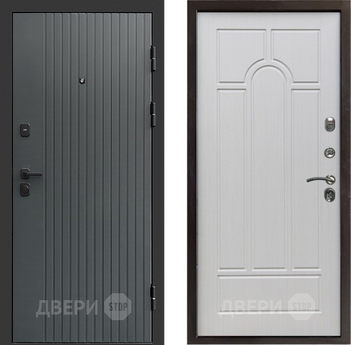 Входная металлическая Дверь Престиж Tvist Grey Арка Лиственница белая в Апрелевке