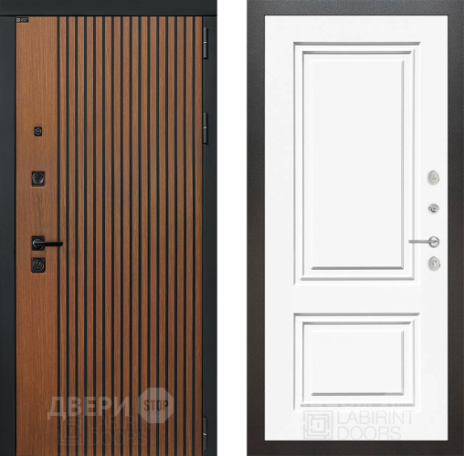 Дверь Лабиринт (LABIRINT) Шторм 26 Белый (RAL-9003) в Апрелевке